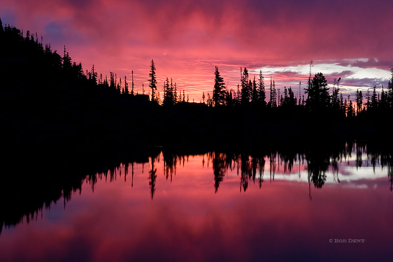 Lake Haiyaha, Rocky Mountain National Park, Colorado, reflection, photo