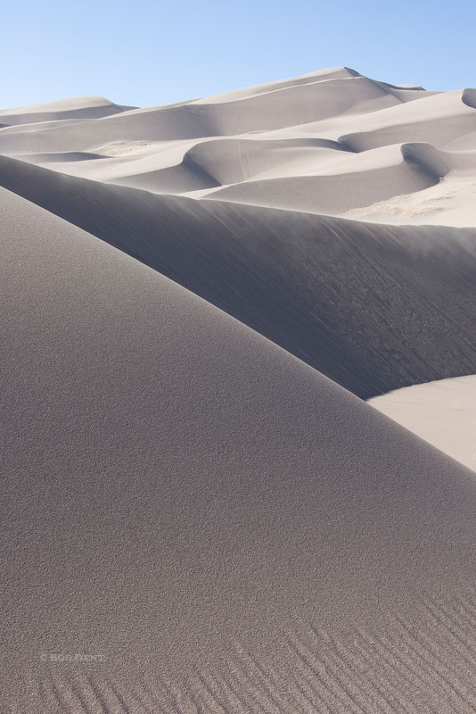 Great Sand Dunes National Park and Preserve, Colorado, curving, San Luis Valley, afternoon, photo