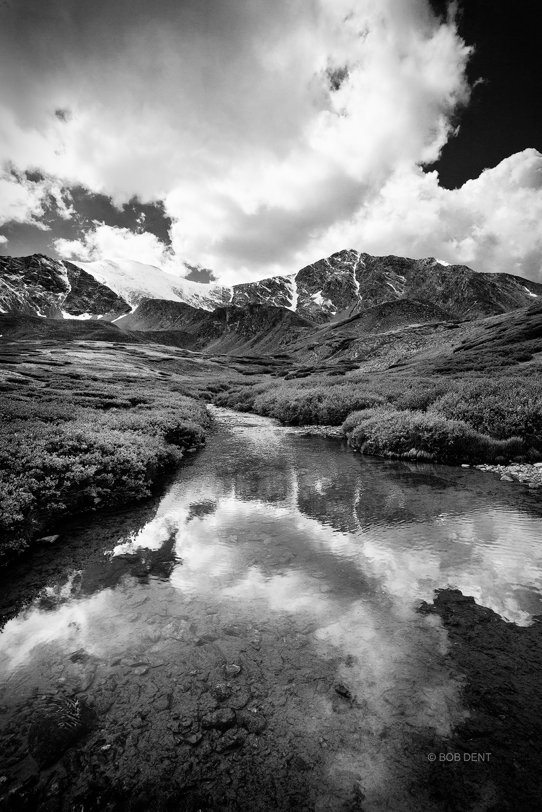 Clouds above Grays and Torreys Peaks, Arapahoe National Forest, Colorado.