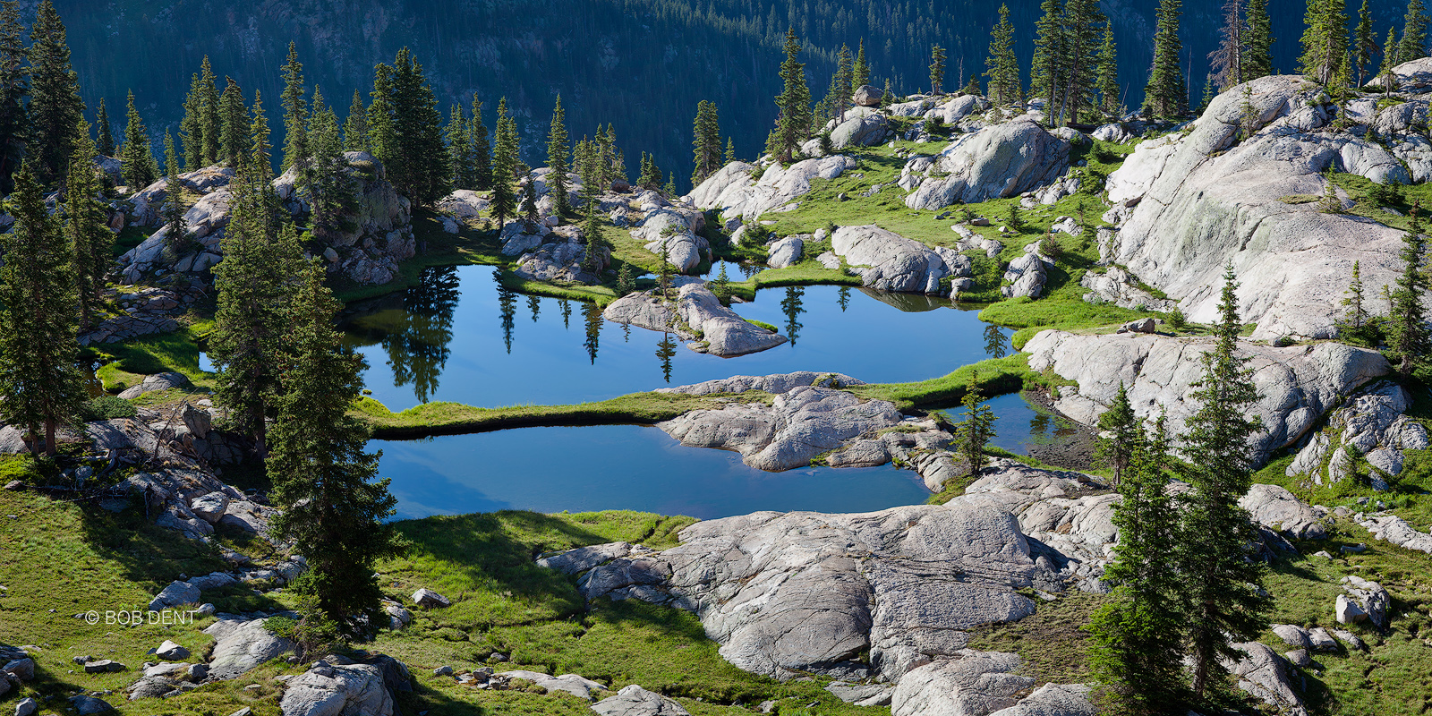 alpine ponds, Rocky Mountain National Park, Colorado, sunrise