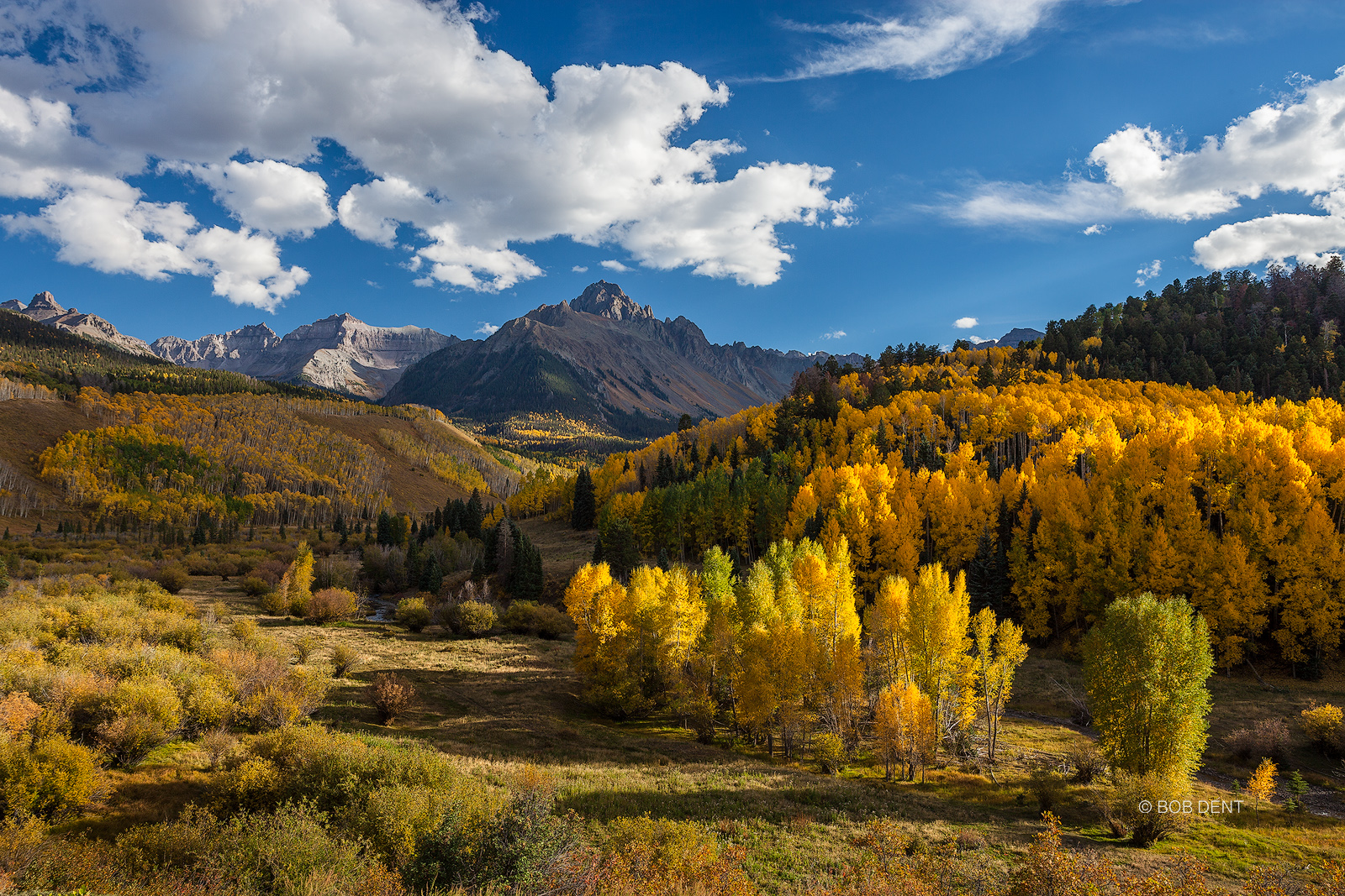 View of Mt. Sneffels on a classic autumn afternoon.